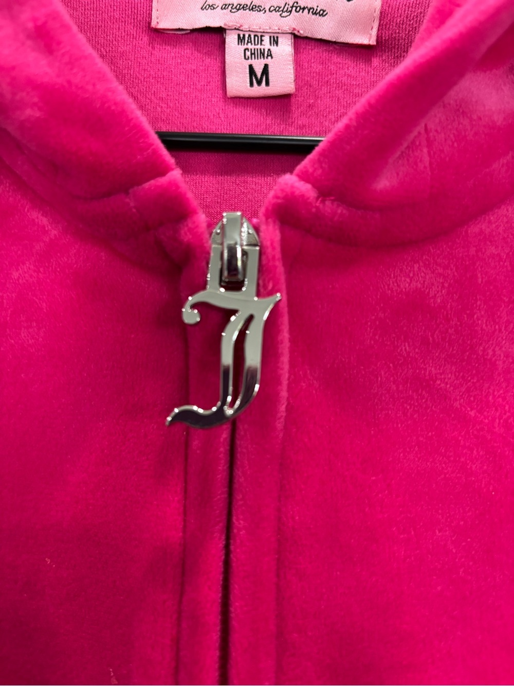 ⛱️Juicy Couture Y2K Neon Pink Velour Zip Hoodie & Pants Set - Picture 8 of 13